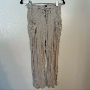 Princess Polly Linen Beige Pant 6